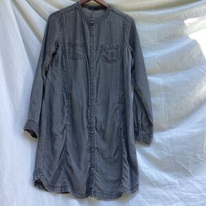 Prana gray Buisness casual long sleeve dress, size medium